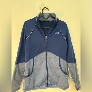 Blue North Face Zip Up Jacket